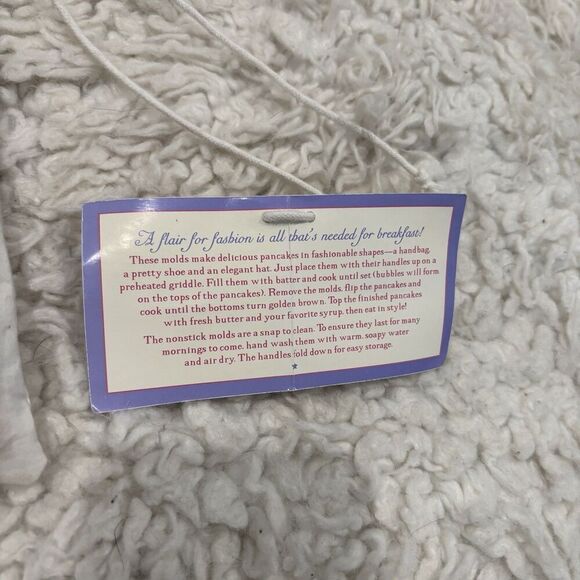 WILLIAMS SONOMA Fashion Plate Pancake Molds Set Of 3 Shoe Purse Hat W/Bag NEW - Picture 4 of 6